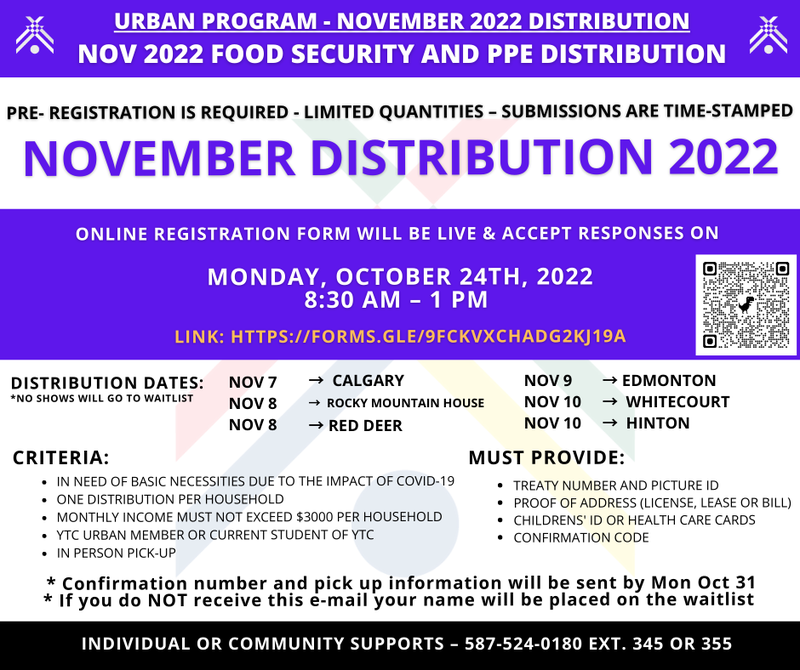 URBAN PROGRAM - NOVEMBER 2022 DISTRIBUTION